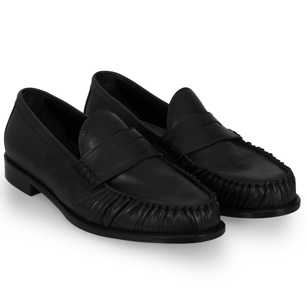 Mocassino Penny Loafer Nero – Lavorazione Bologna