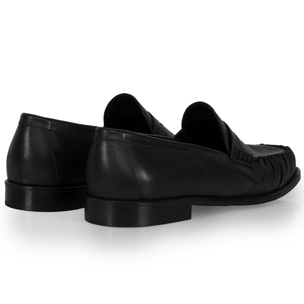 Mocassino Penny Loafer Nero – Lavorazione Bologna