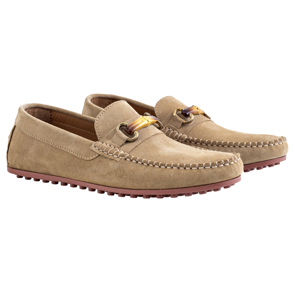 Mocassino Driving in Camoscio – Beige Sabbia