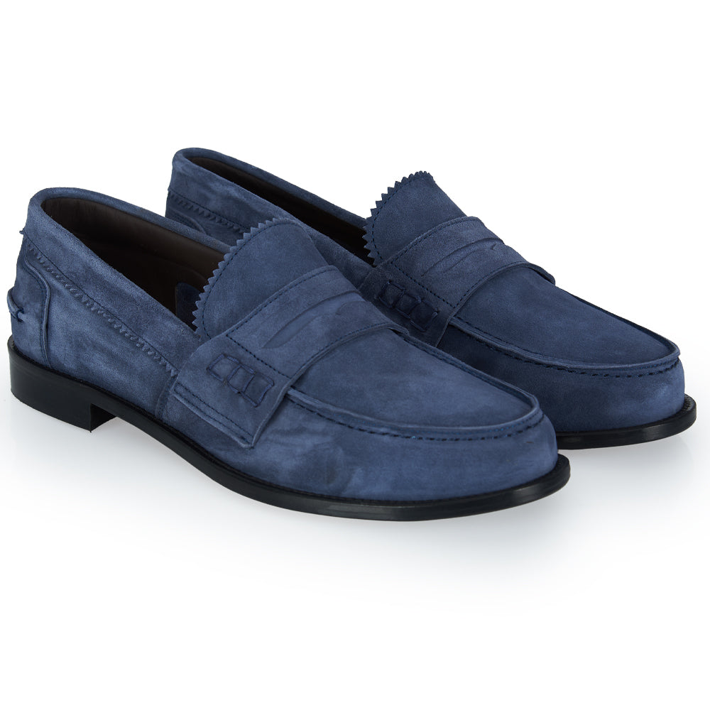 Mocassino Penny - camoscio ciano