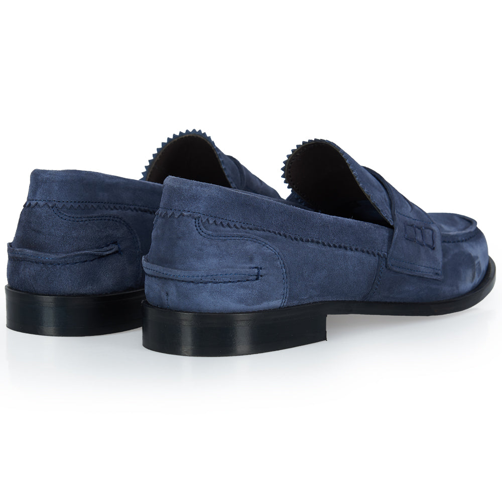 Mocassino Penny - camoscio ciano