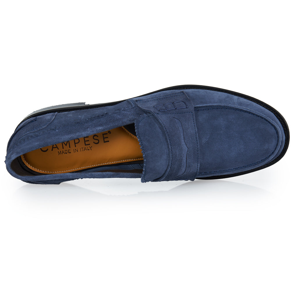 Mocassino Penny - camoscio ciano