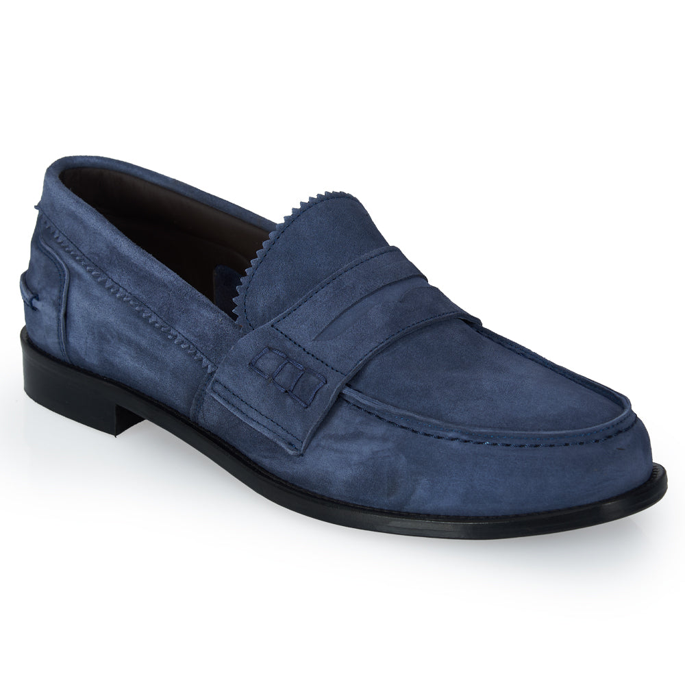 Mocassino Penny - camoscio ciano