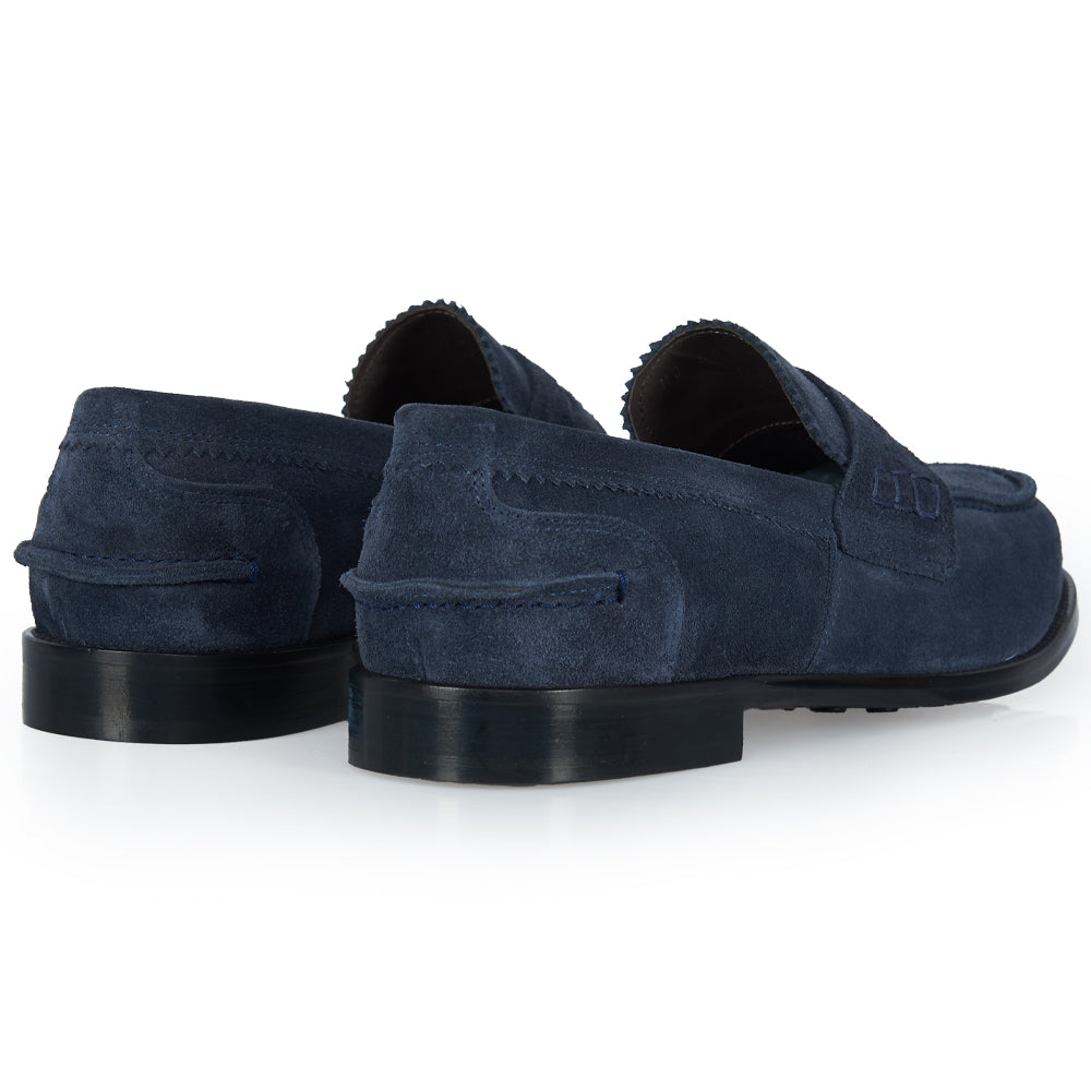 Mocassino Penny - morbido camoscio blu navy