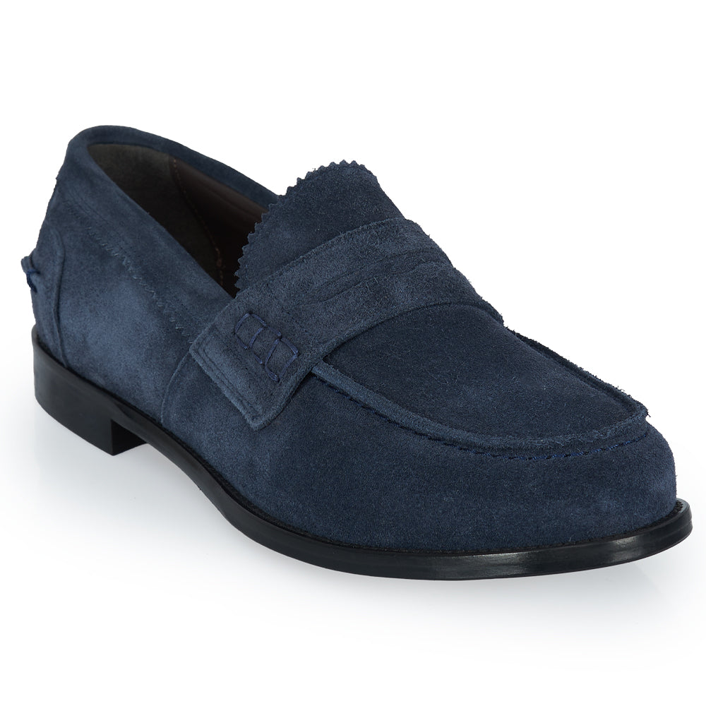 Mocassino Penny - morbido camoscio blu navy