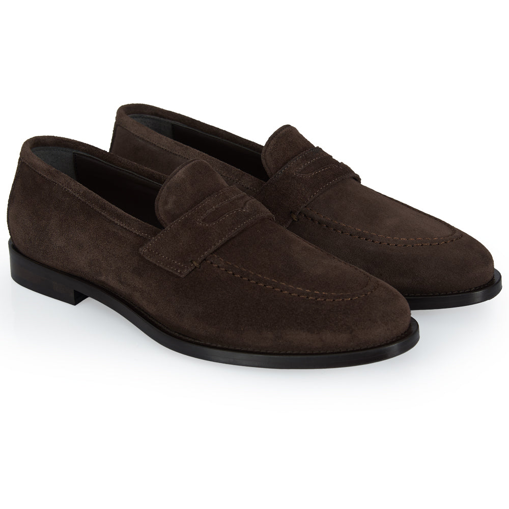 Mocassino Penny - morbido camoscio marrone
