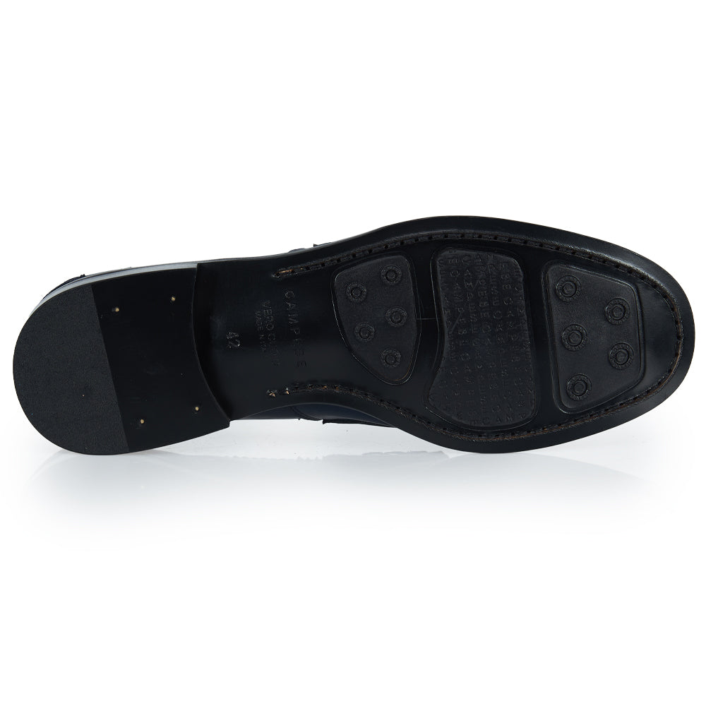 Mocassino Penny blu - pelle morbida