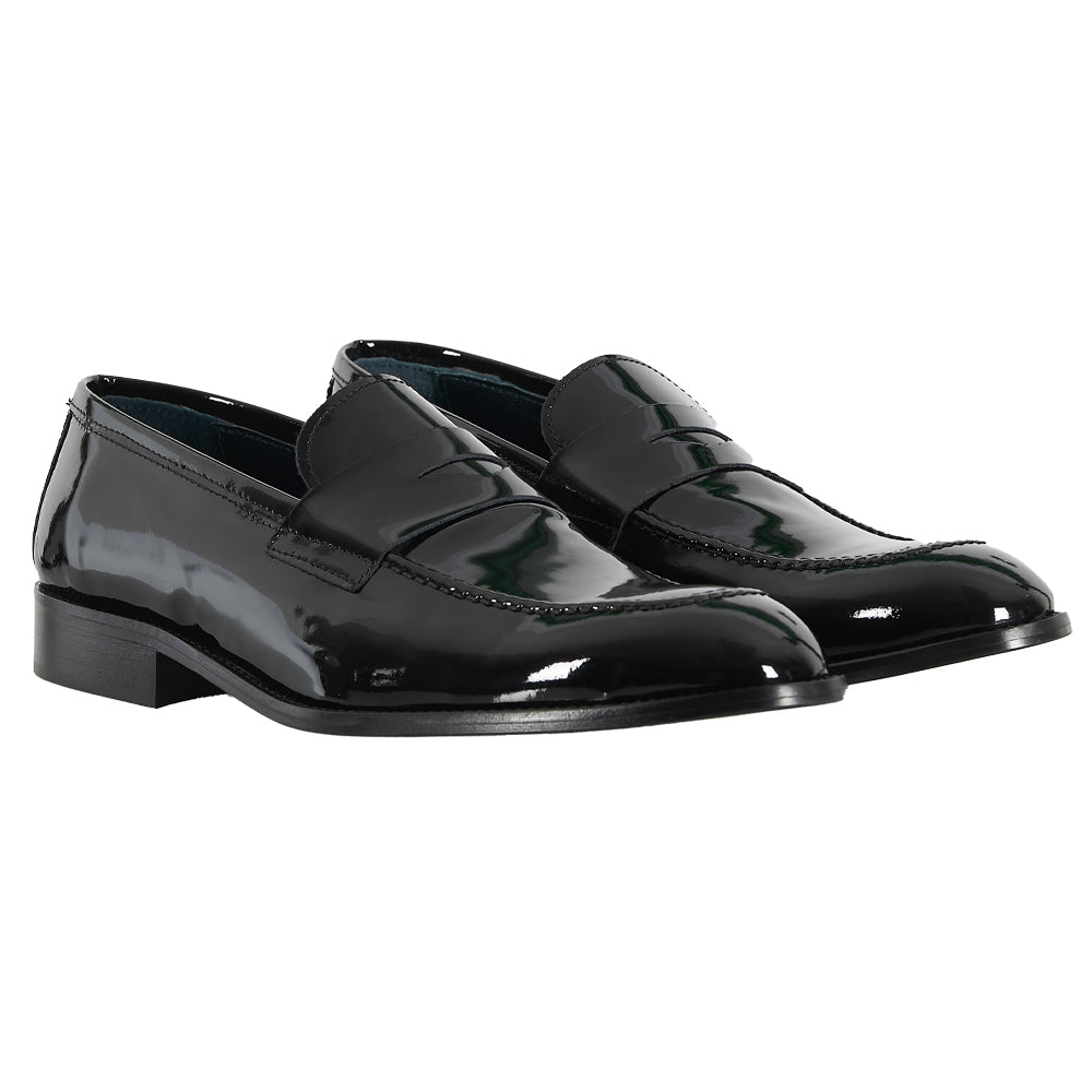 Mocassino Penny cerimonia vernice nera