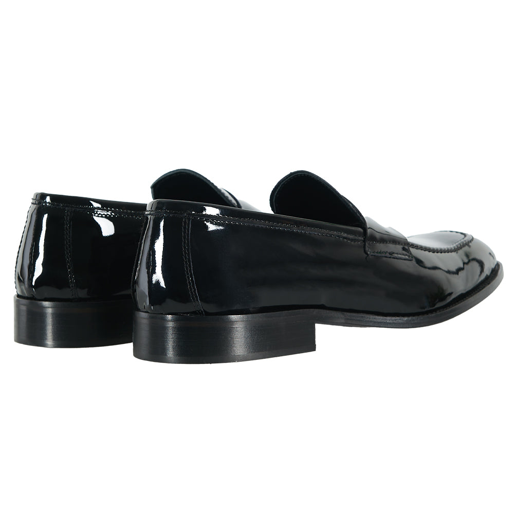 Mocassino Penny cerimonia vernice nera