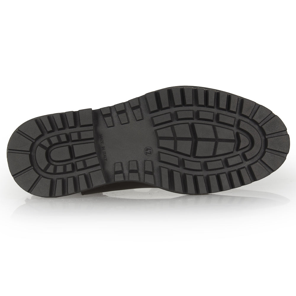 Stivaletto Chelsea in pelle nera
