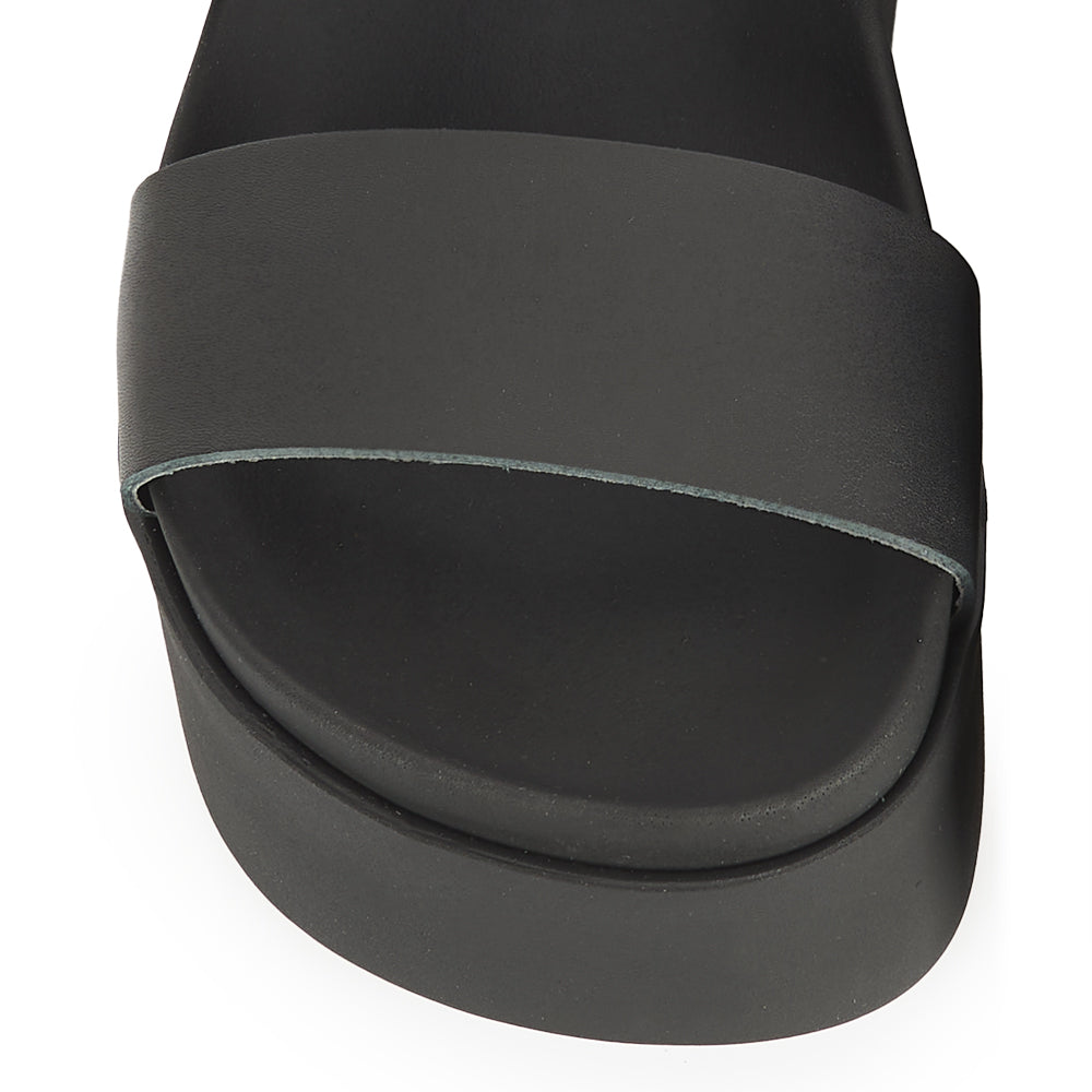 Sandalo platform Total Black Rock