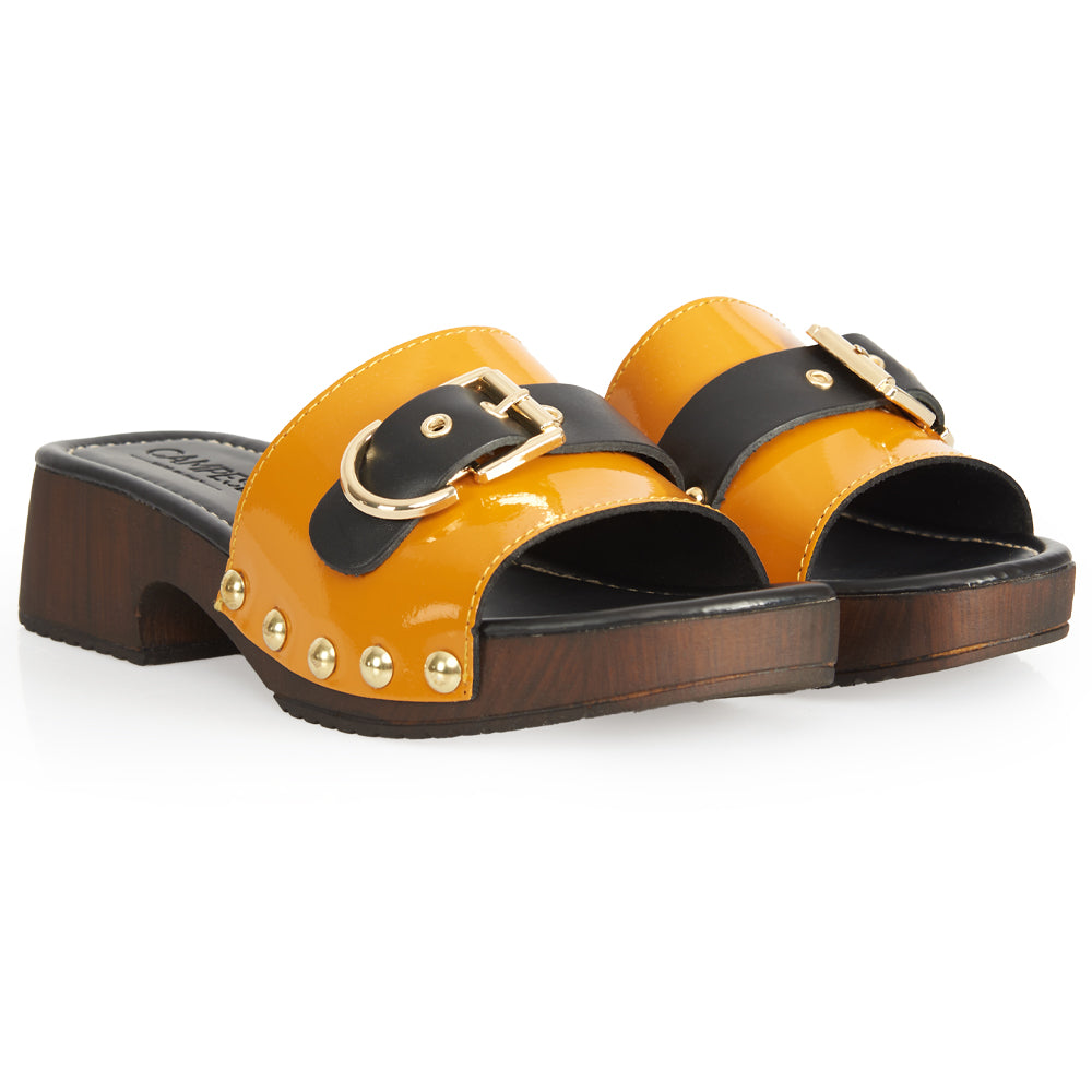 Zoccoletto Glam - Vernice Giallo lacca