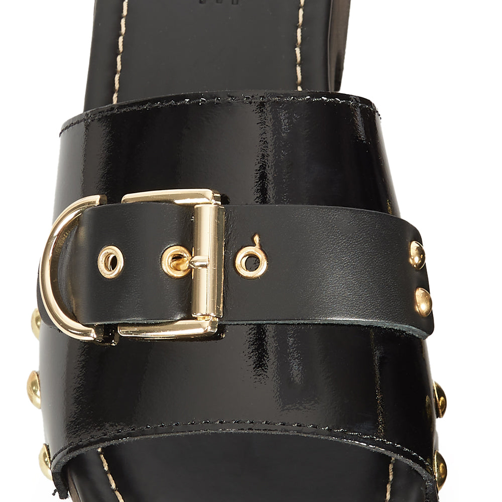 Zoccoletto Glam – Vernice Nero Lacca
