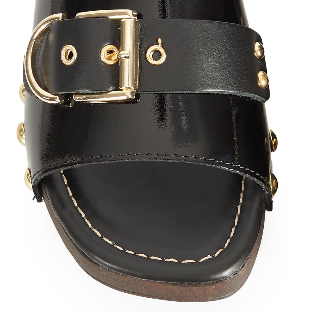 Zoccoletto Glam – Vernice Nero Lacca