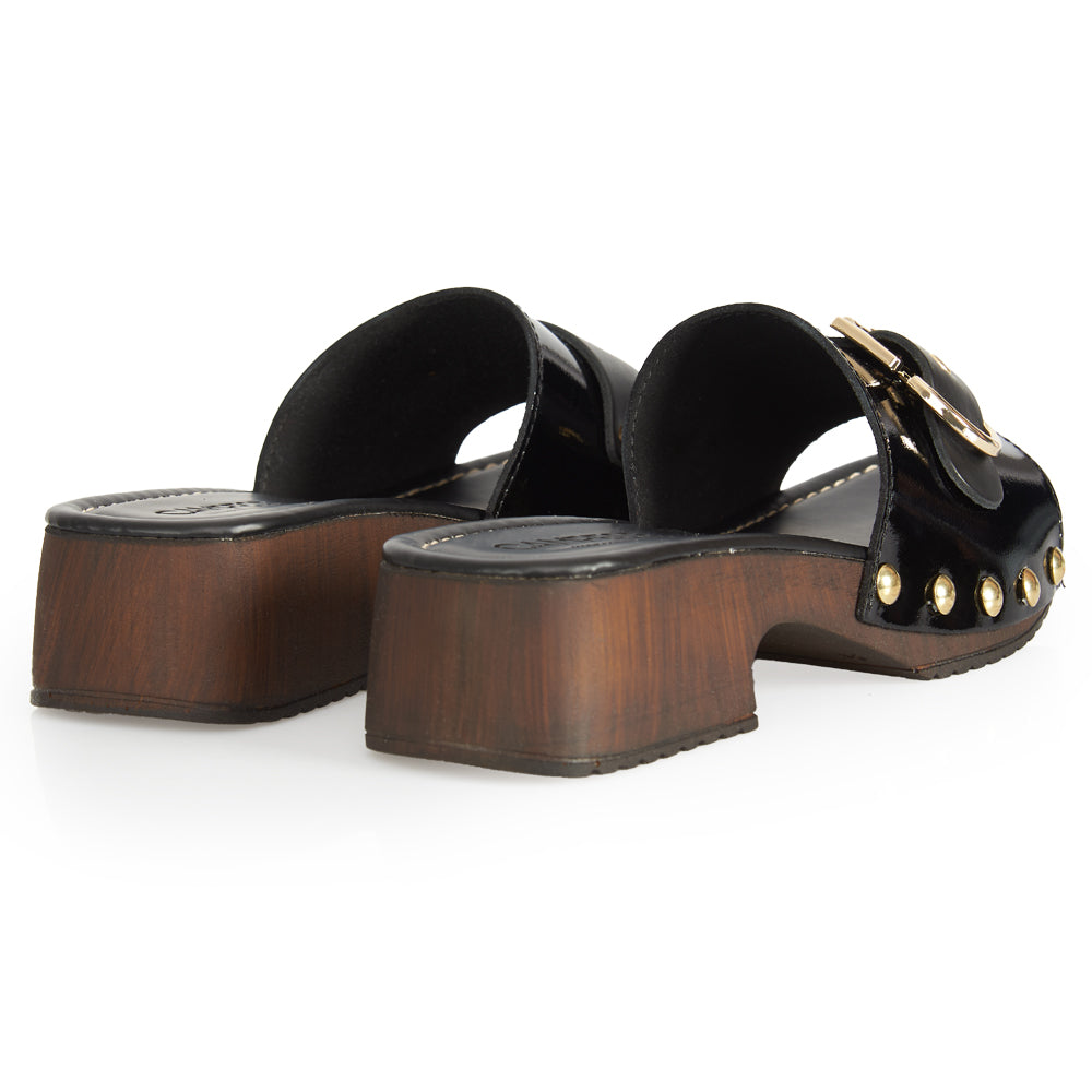 Zoccoletto Glam – Vernice Nero Lacca