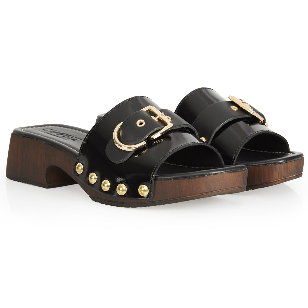 Zoccoletto Glam – Vernice Nero Lacca