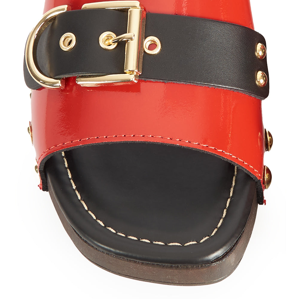 Zoccoletto Glam – Vernice Rosso Lacca