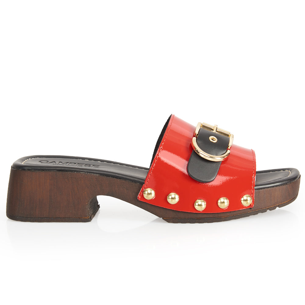 Zoccoletto Glam – Vernice Rosso Lacca