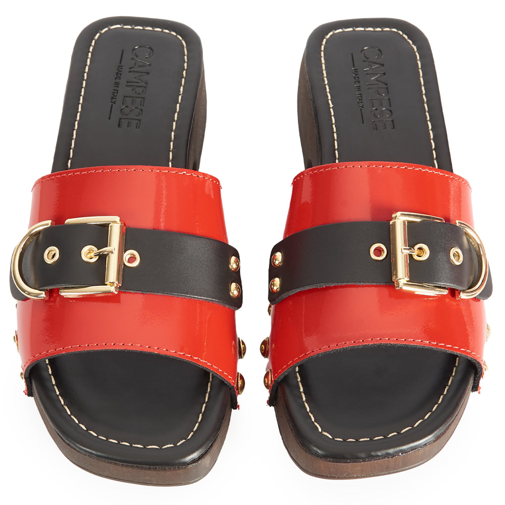 Zoccoletto Glam – Vernice Rosso Lacca