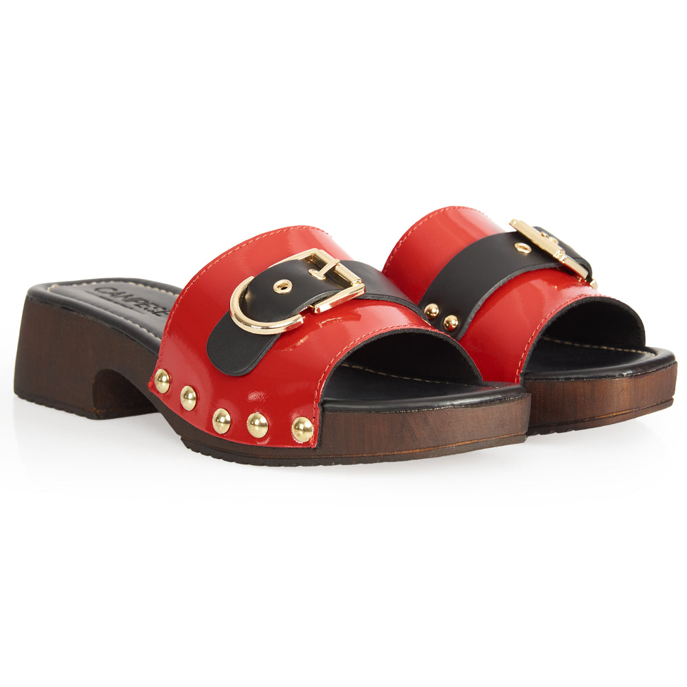Zoccoletto Glam – Vernice Rosso Lacca