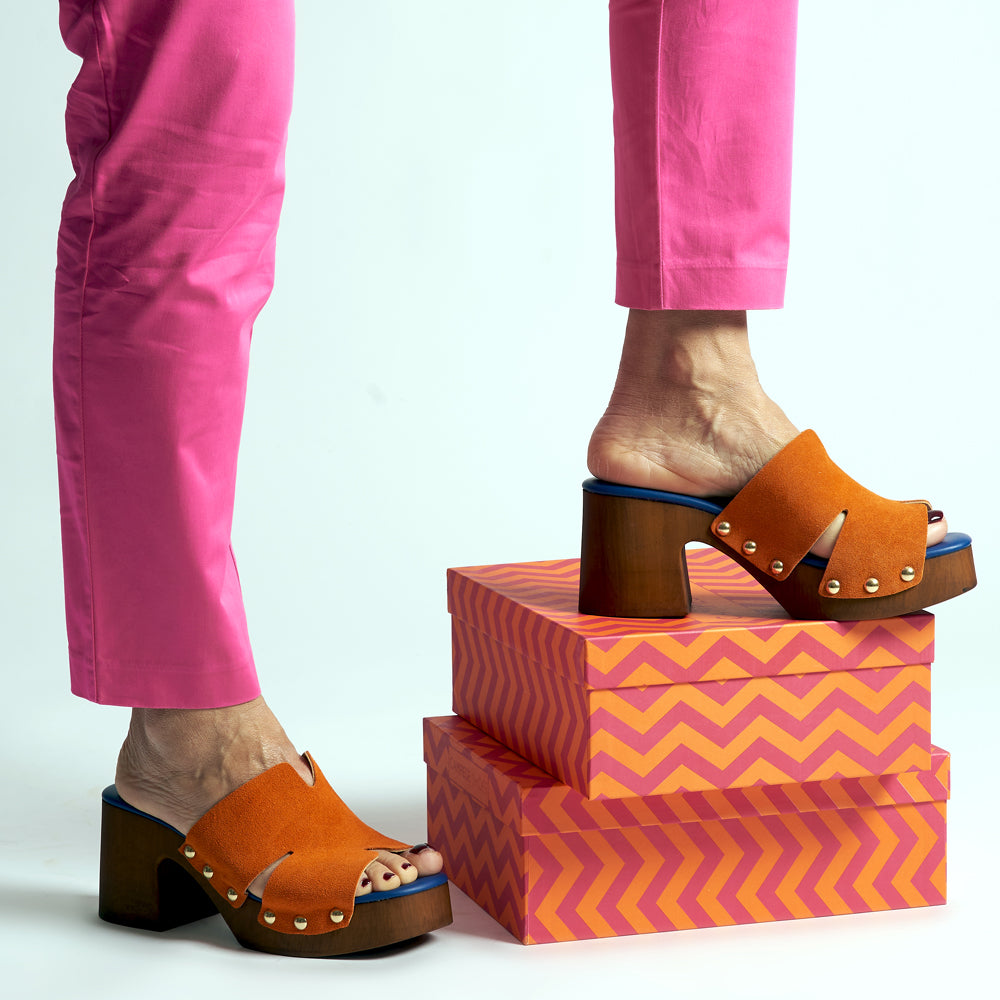 Zoccolo platform arancione