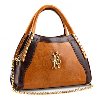 Handbags smooth brown leather smooth light brown leather