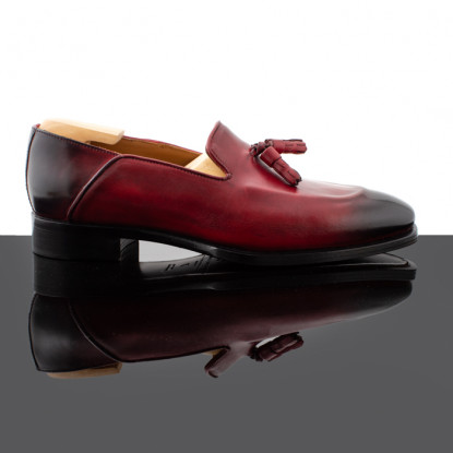 Red leather mocassins & loafers