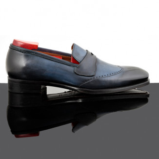 Blu leather loafers