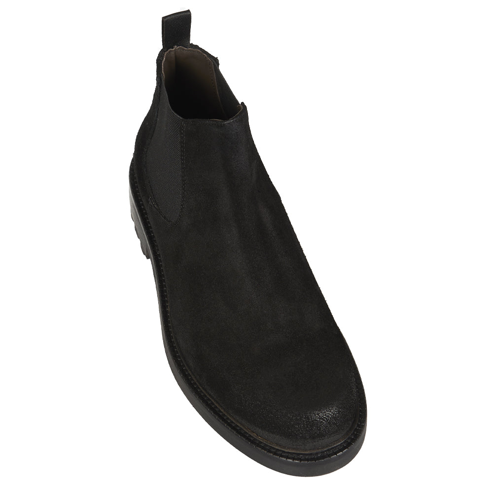 Stivaletto Chelsea in camoscio nero
