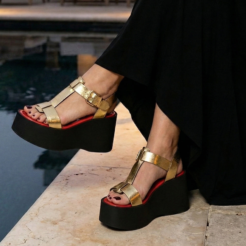 Plateforme avec la plateforme Glamor Gold