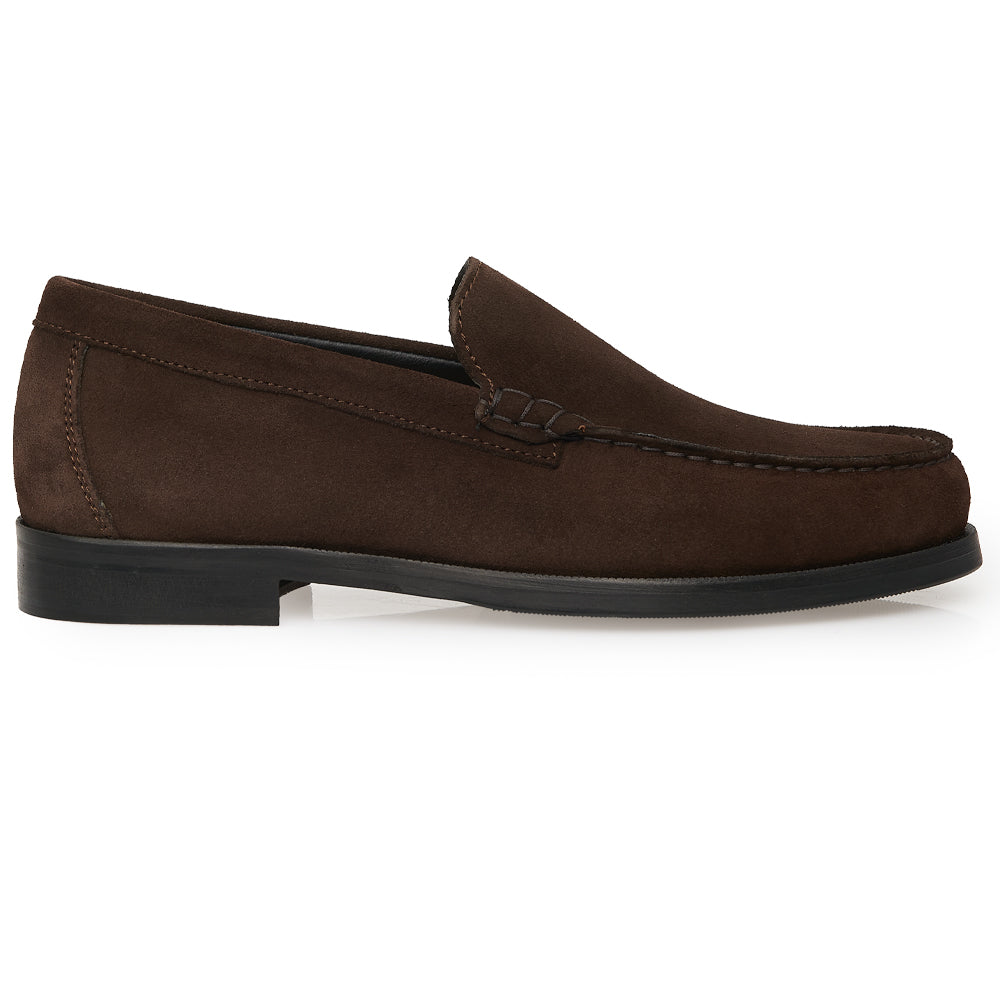 Mocassino Venetian Loafer in Camoscio Morbido Testa di Moro