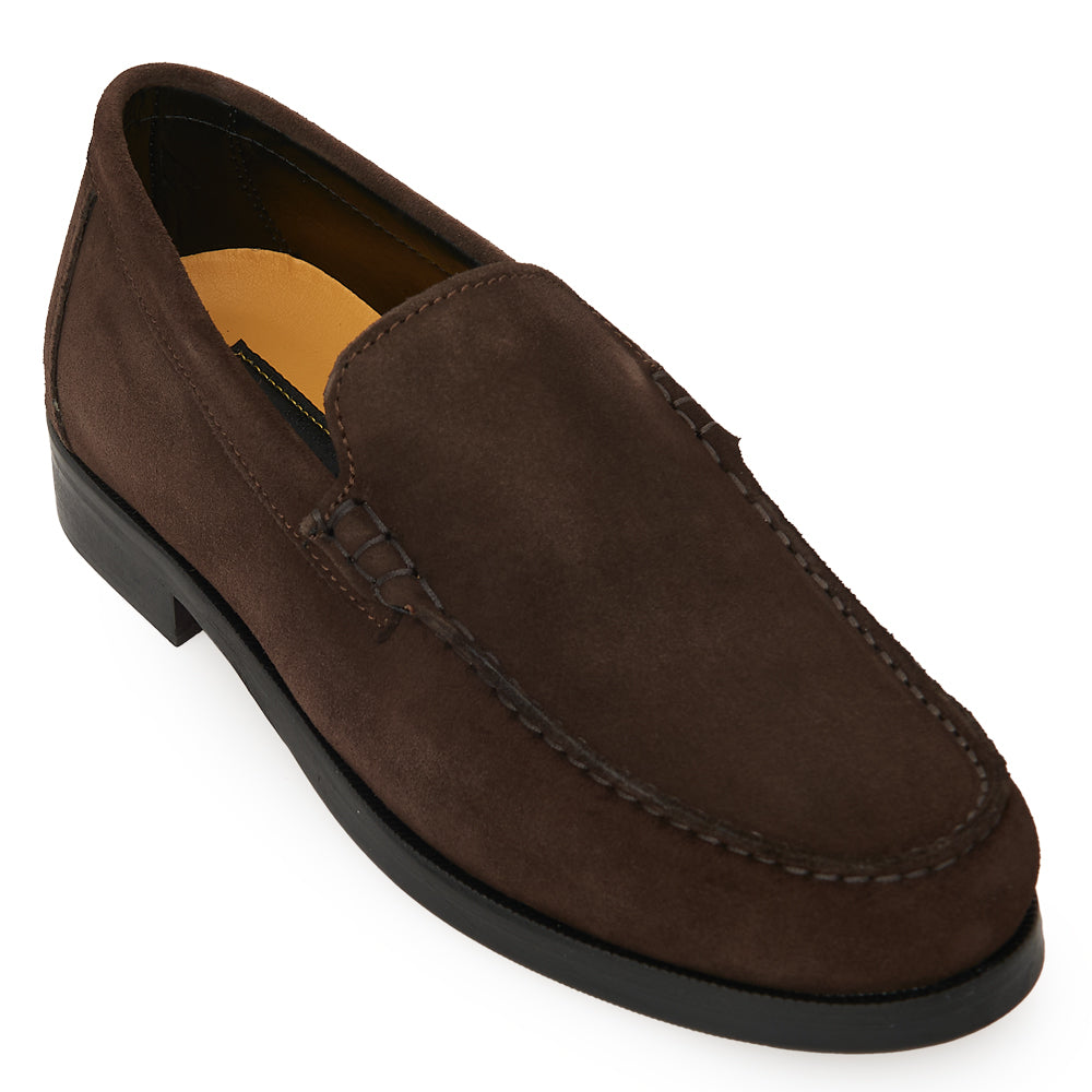 Mocassino Venetian Loafer in Camoscio Morbido Testa di Moro