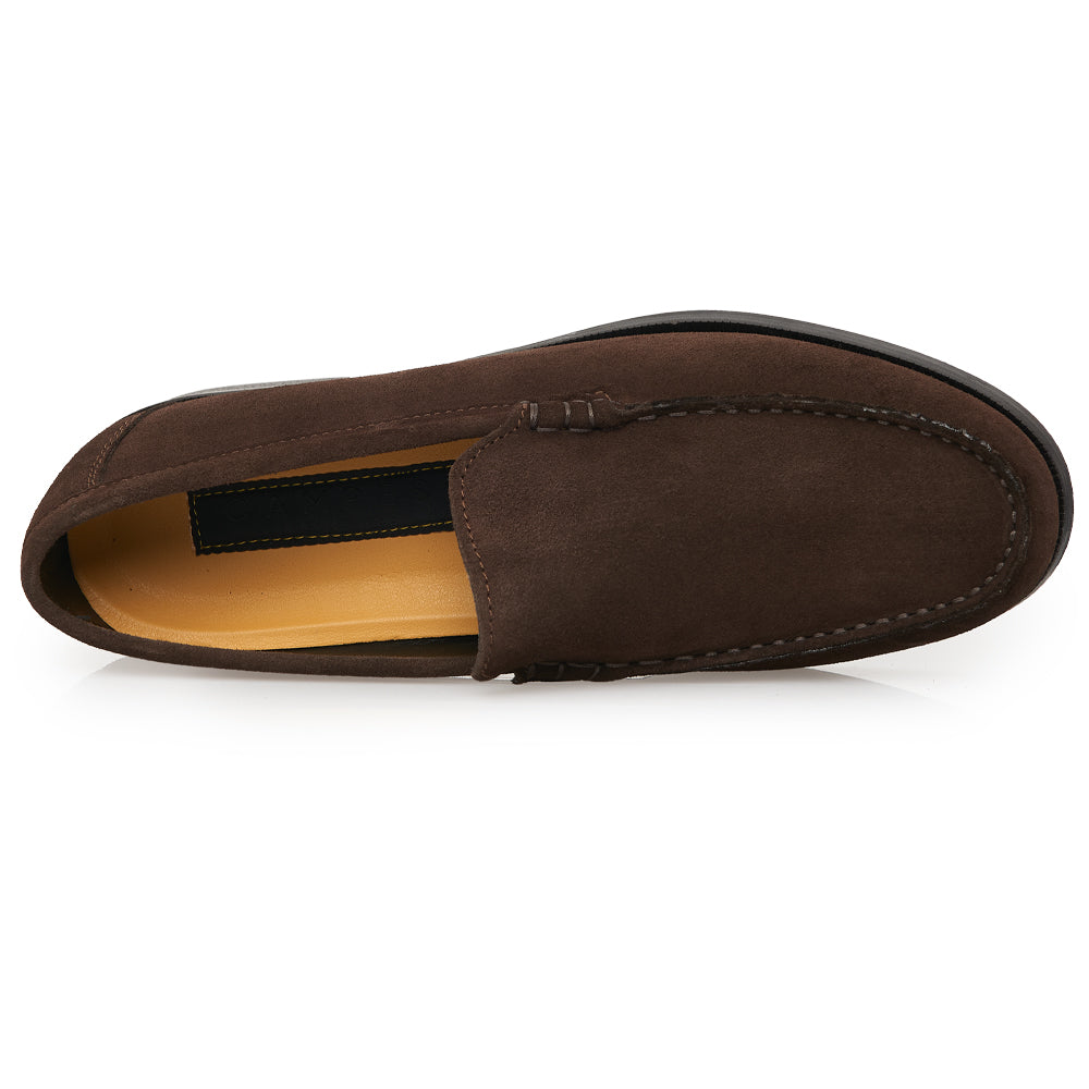 Mocassino Venetian Loafer in Camoscio Morbido Testa di Moro