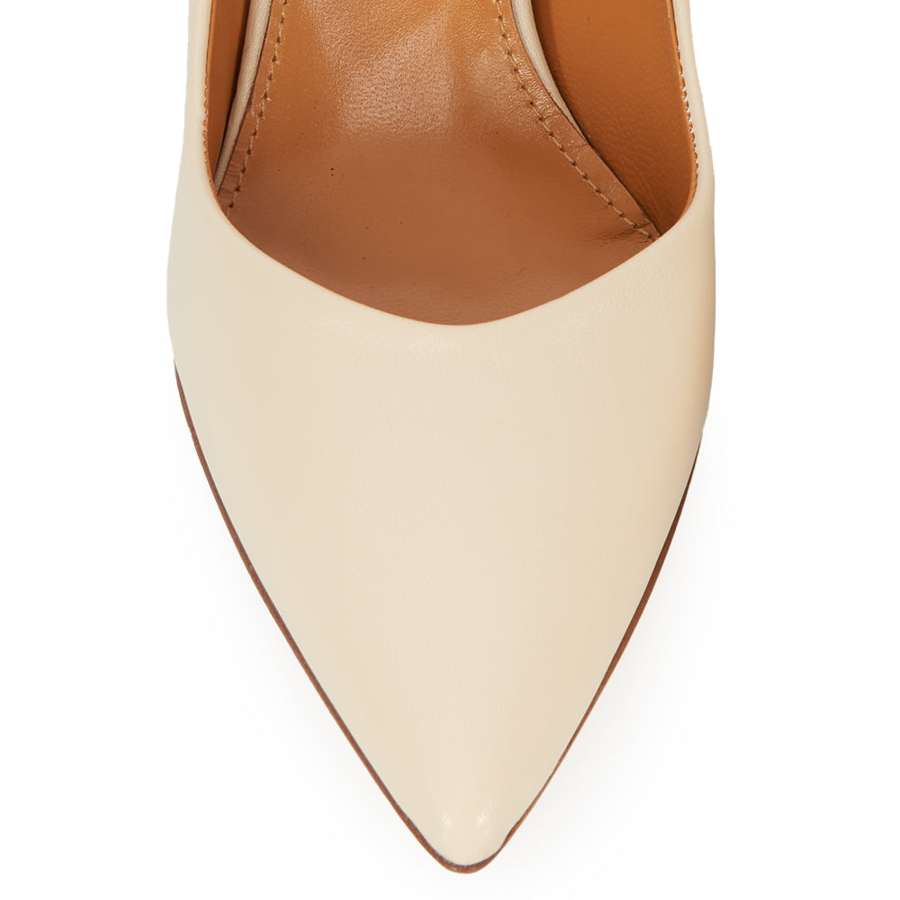 Décolleté in pelle milk