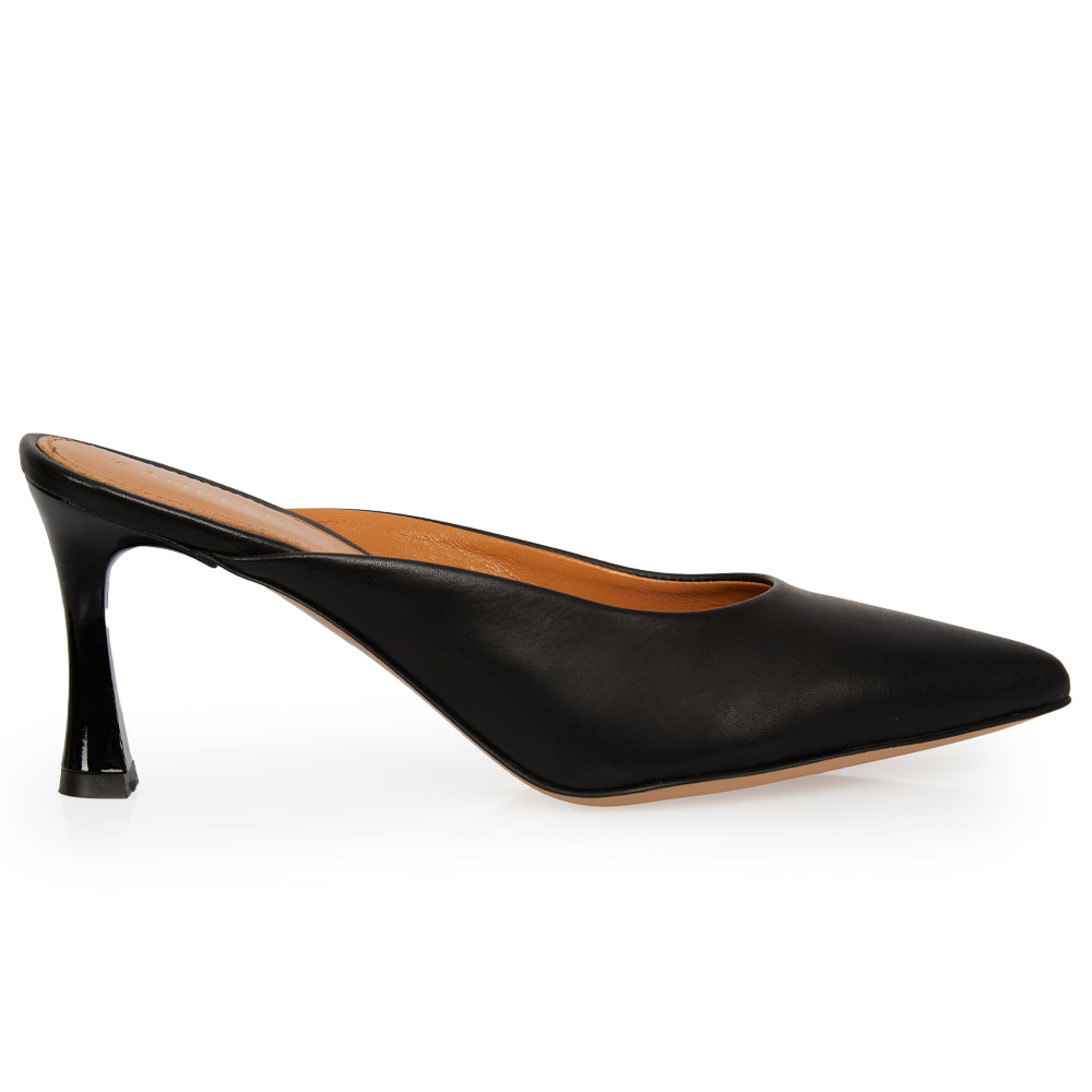 Sabot in pelle nera
