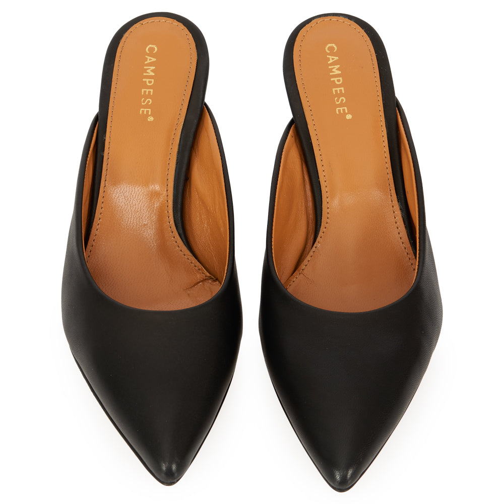 Sabot in pelle nera