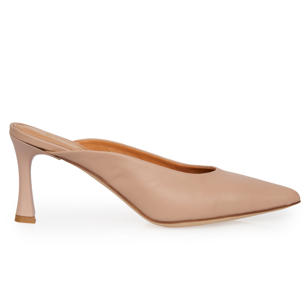 Sabot in pelle nude