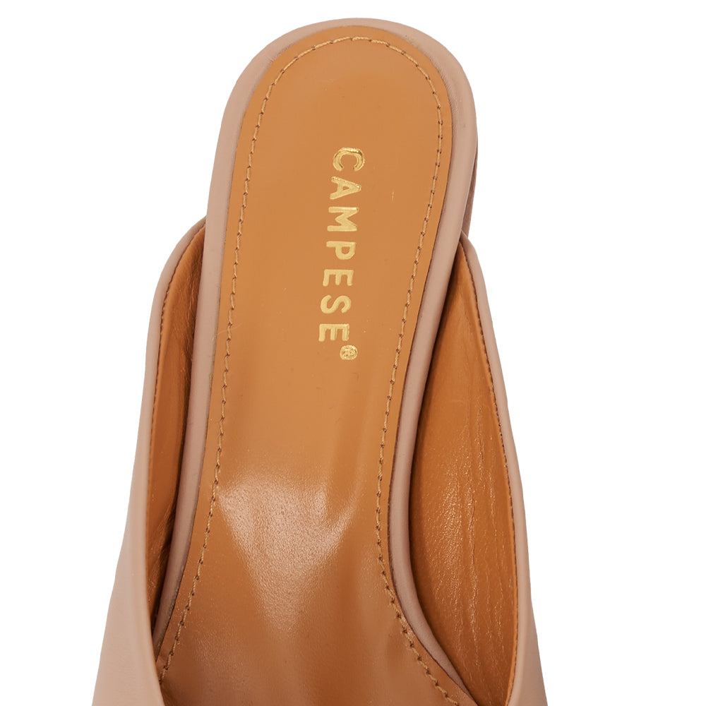 Sabot in pelle nude
