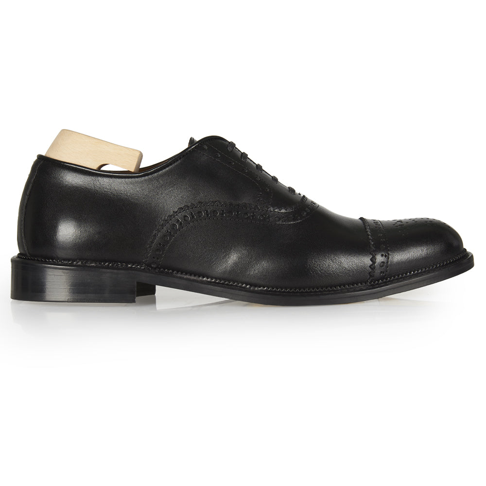 Oxford in pelle nera
