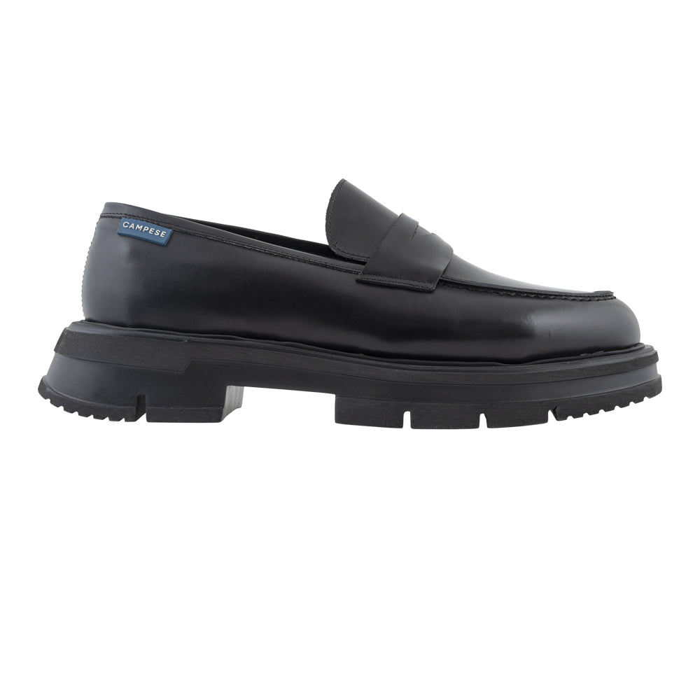 Comfort moccasins in black leather