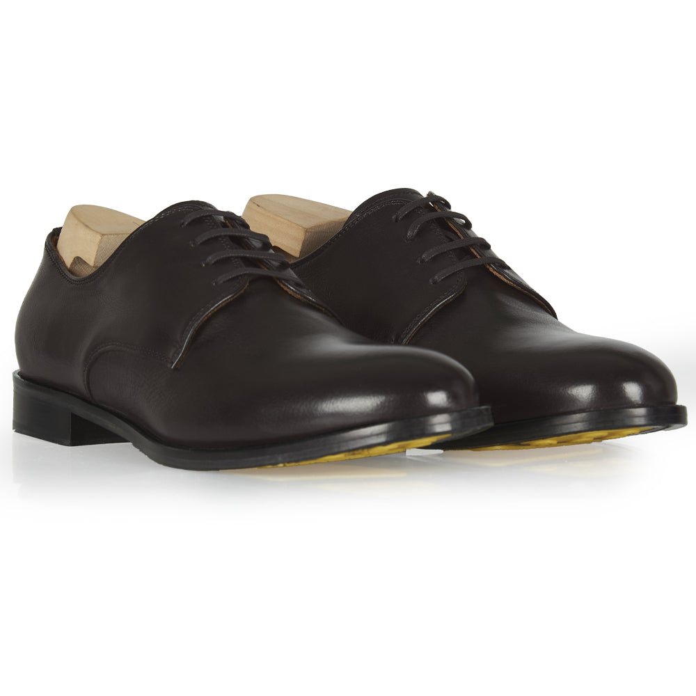 Derby in pelle testa di moro