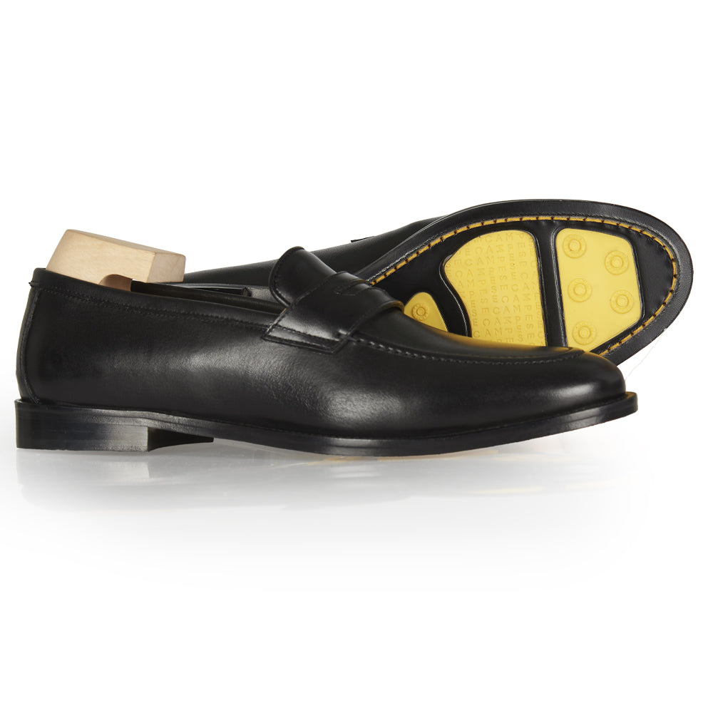 Mocassino Penny in pelle nera