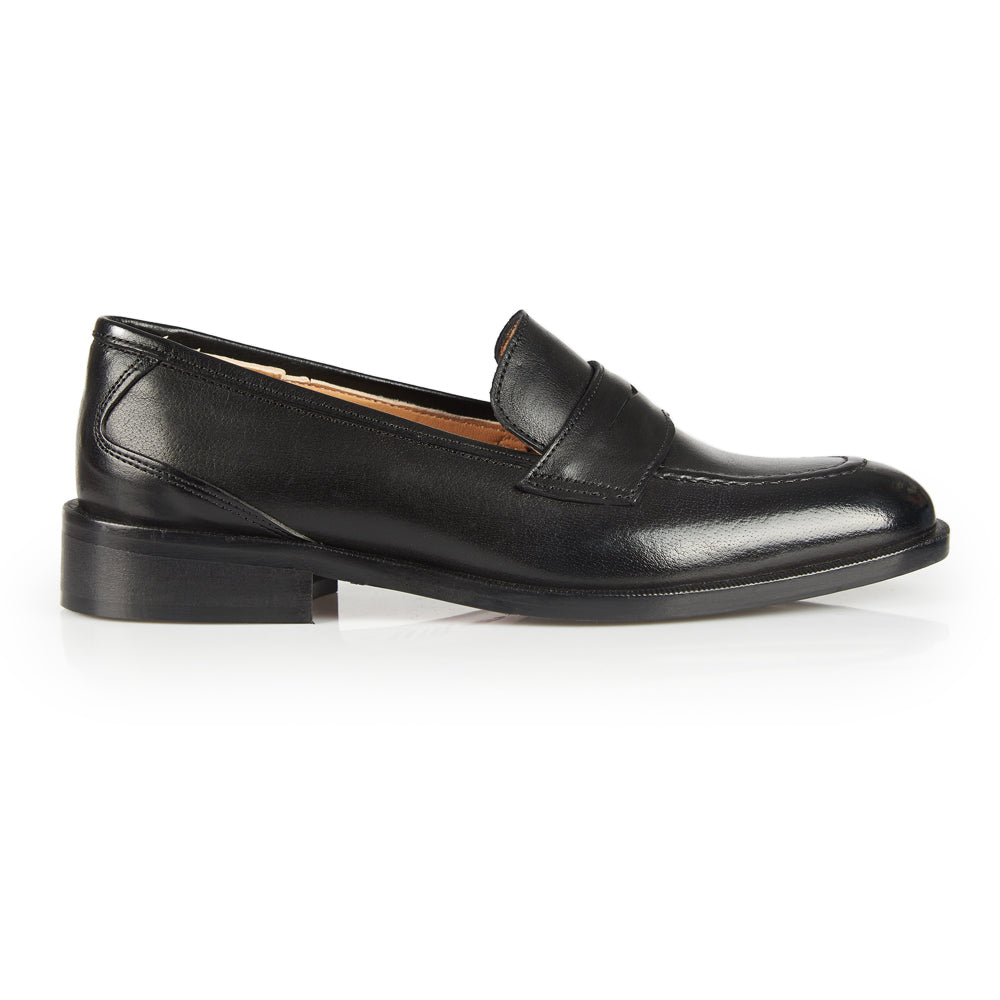 Mocassino penny pelle nera