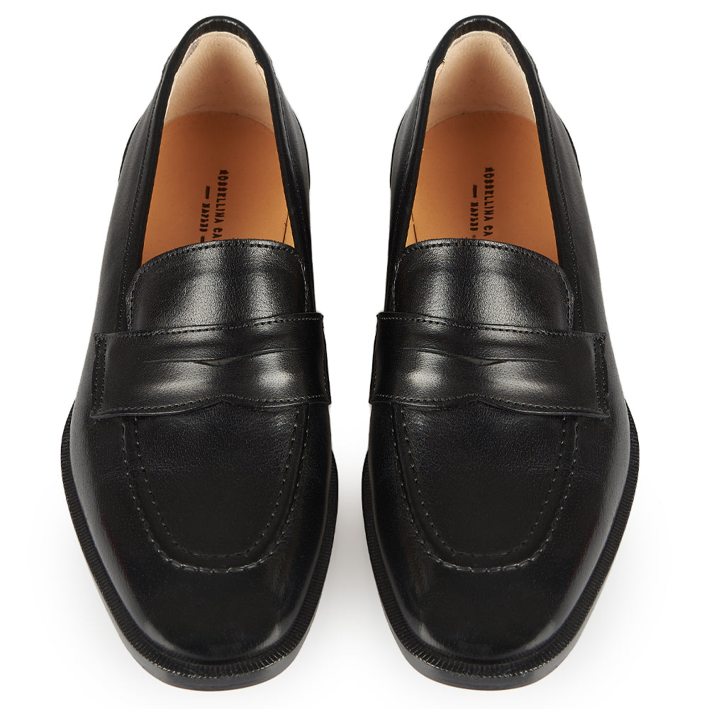 Mocassino penny pelle nera