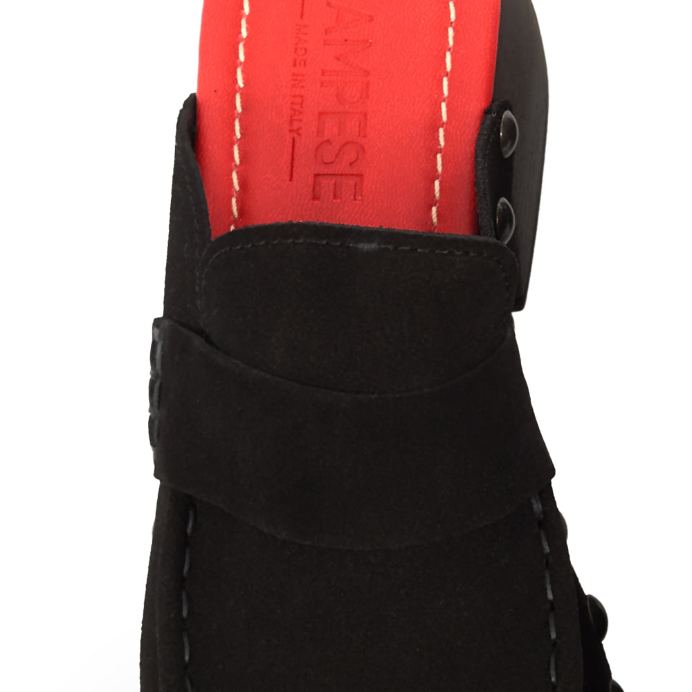 SABOT MOCCASSINO CAMOSCIO Nero