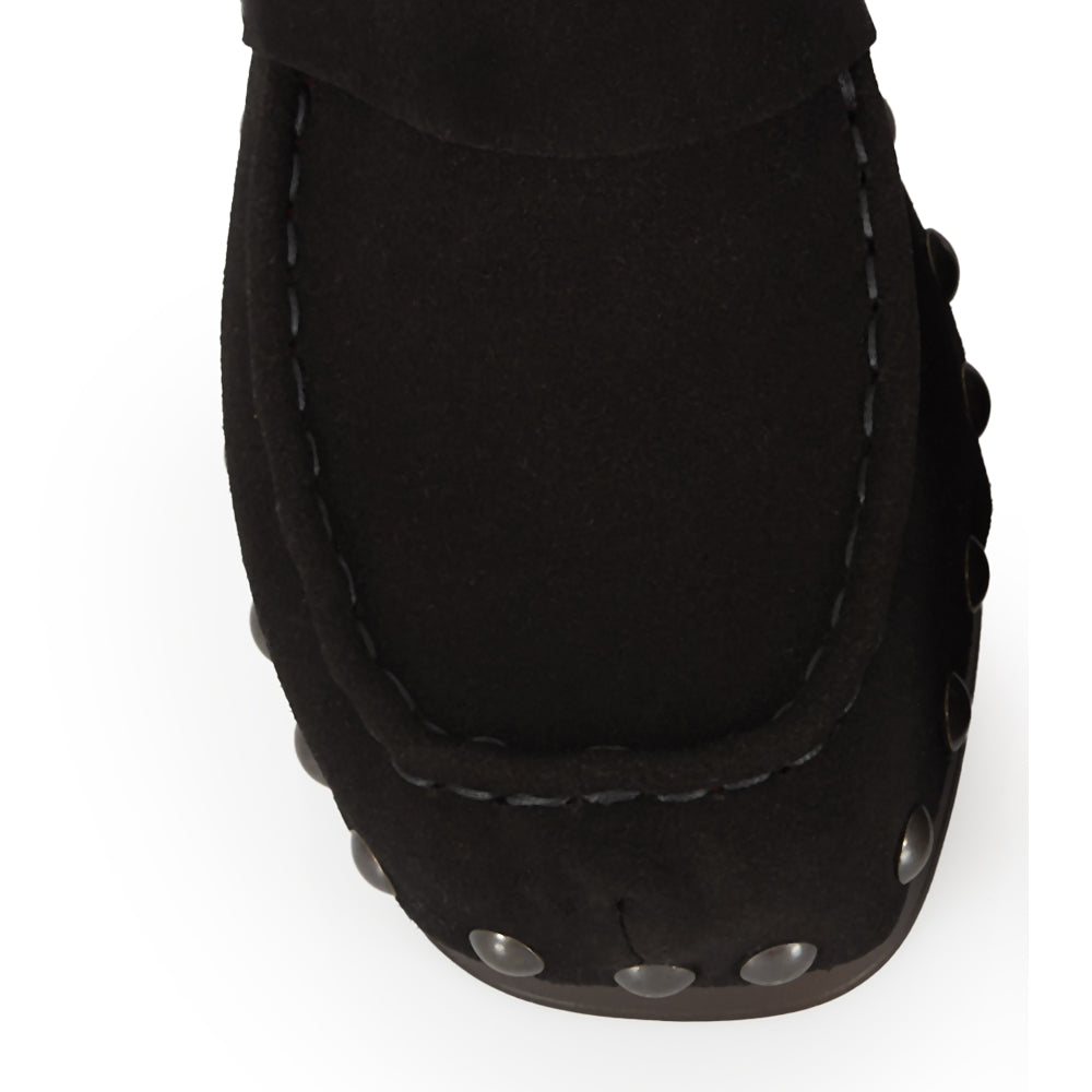 SABOT MOCCASSINO CAMOSCIO Nero
