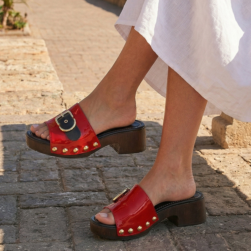 Zoccoletto Glam – Vernice Rosso Lacca