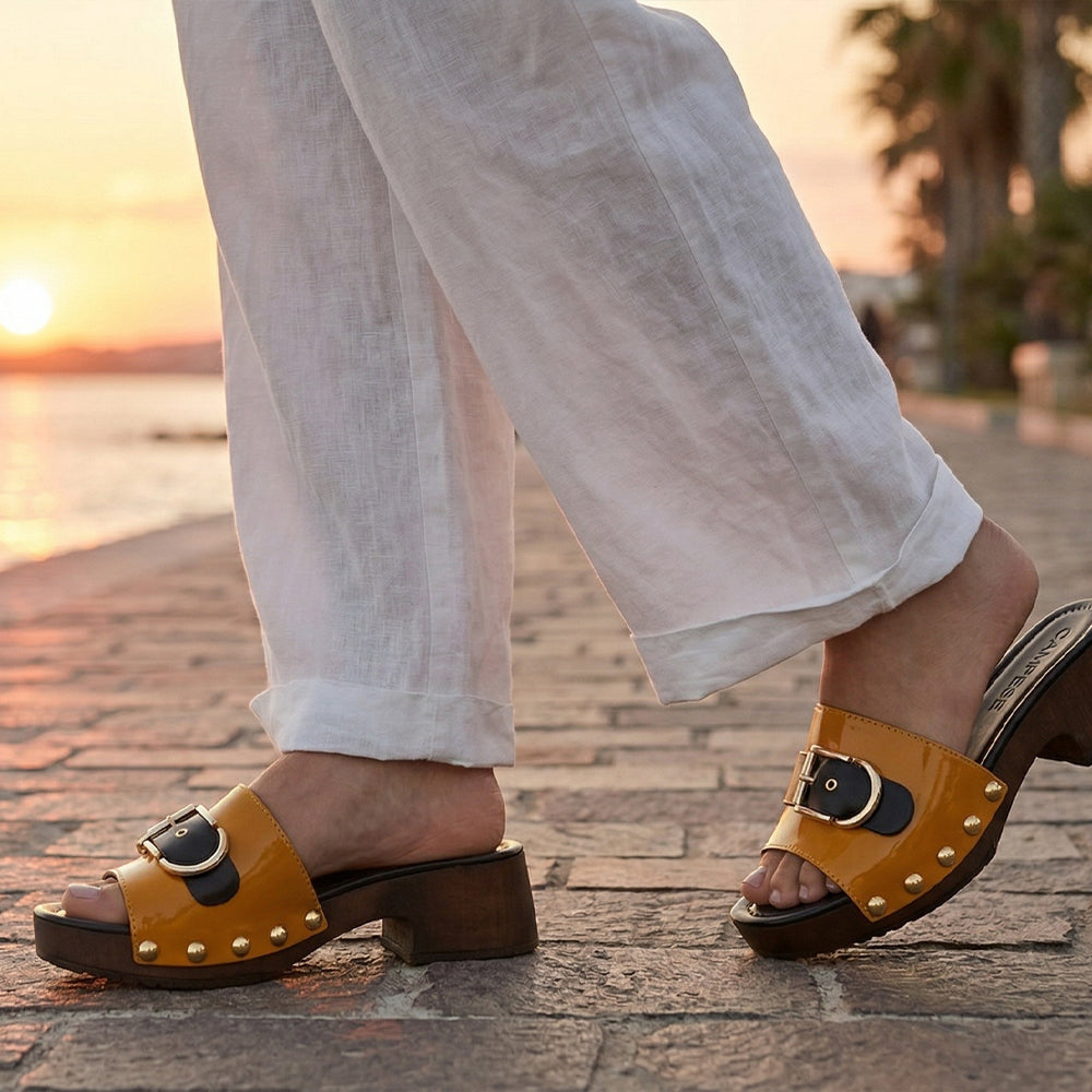 Zoccoletto Glam - Vernice Giallo lacca