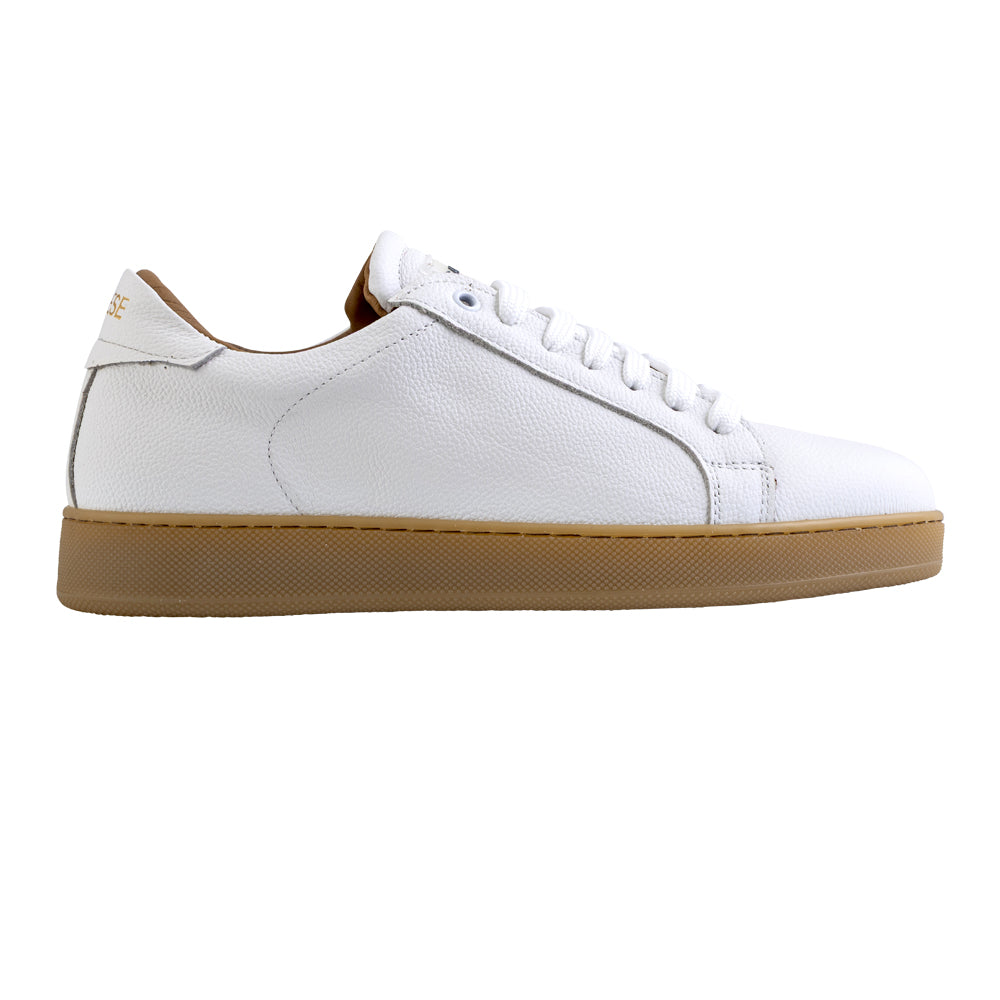 White leather sneakers