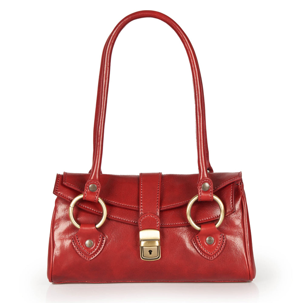 Borsa a mano in pelle nera